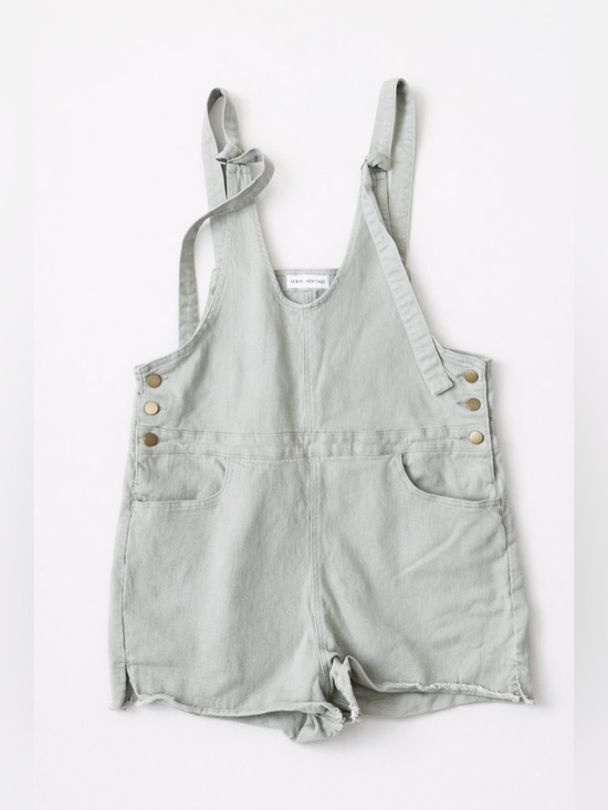 Légoe Heritage Pants - Légoe Heritage Sage Green Maternity Shortalls Romper- US Large